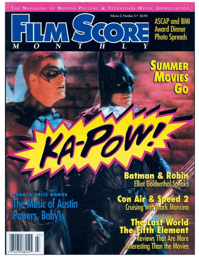 FILM SCORE MONTHLY magazine side cover Issue 83  Vol 2 # 5 July 1997