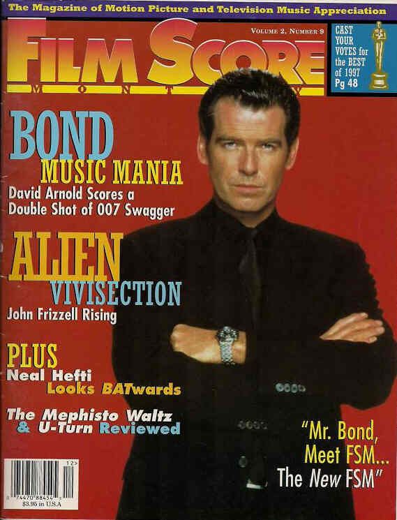 FILM SCORE MONTHLY magazine side cover Issue 87  Vol 2 # 9 November 1997