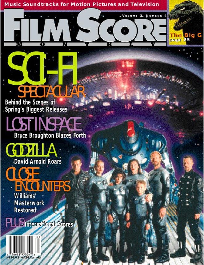FILM SCORE MONTHLY magazine side cover Issue 91  Vol 3 # 4 May 1998