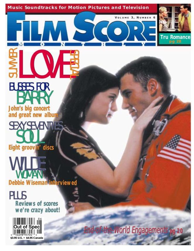 FILM SCORE MONTHLY magazine side cover Issue 93  Vol 3 # 6 July 1998