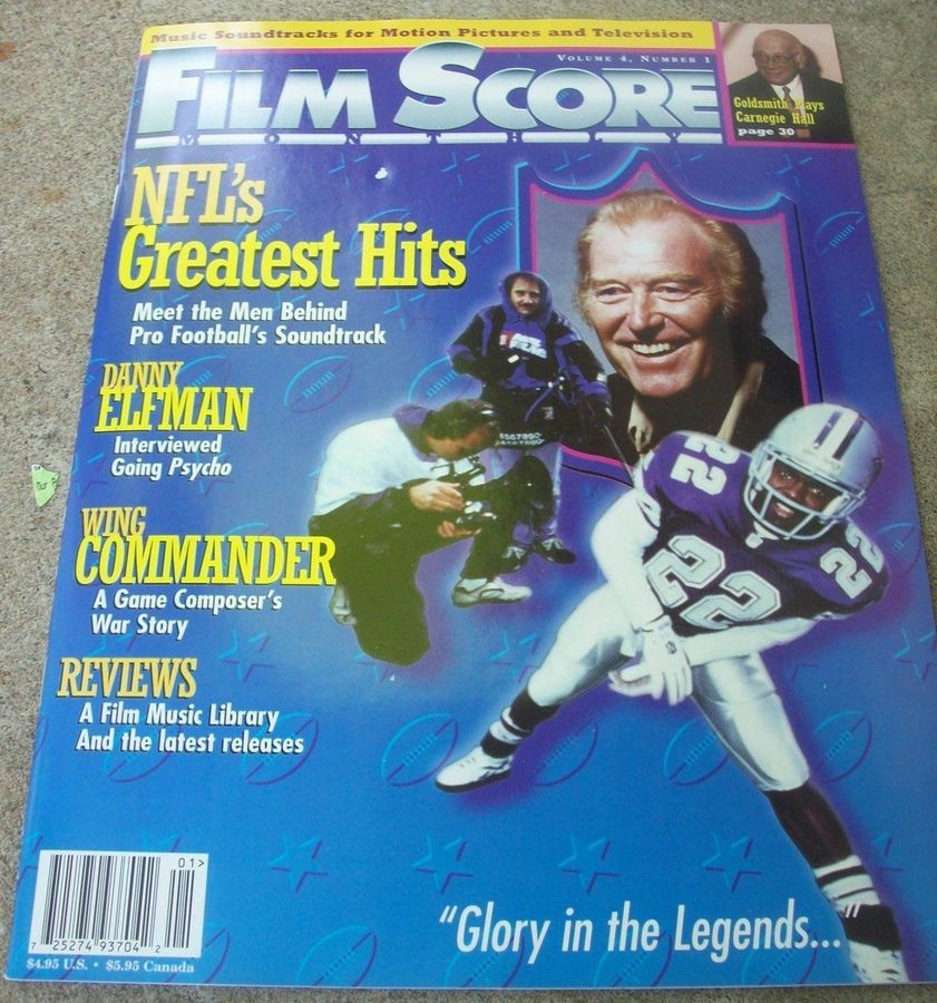 FILM SCORE MONTHLY magazine side cover Issue 98  Vol 4 # 1 January 1999
