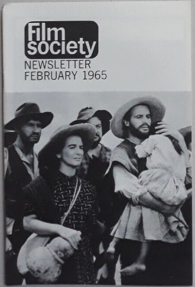 FILM SOCIETY REVIEW magazine side cover February 1965