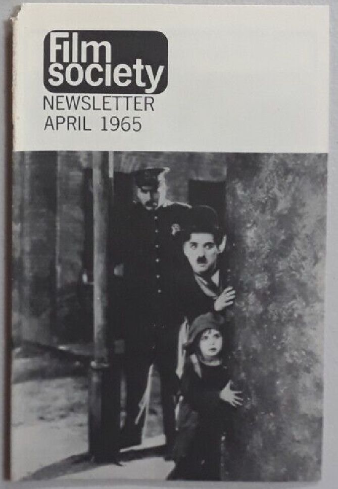 FILM SOCIETY REVIEW magazine side cover April 1965