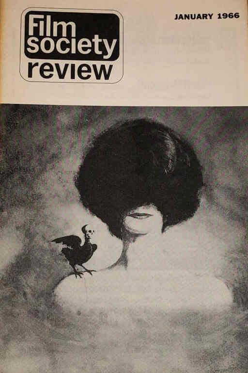 FILM SOCIETY REVIEW magazine side cover  Vol 1 # 5 January 1966