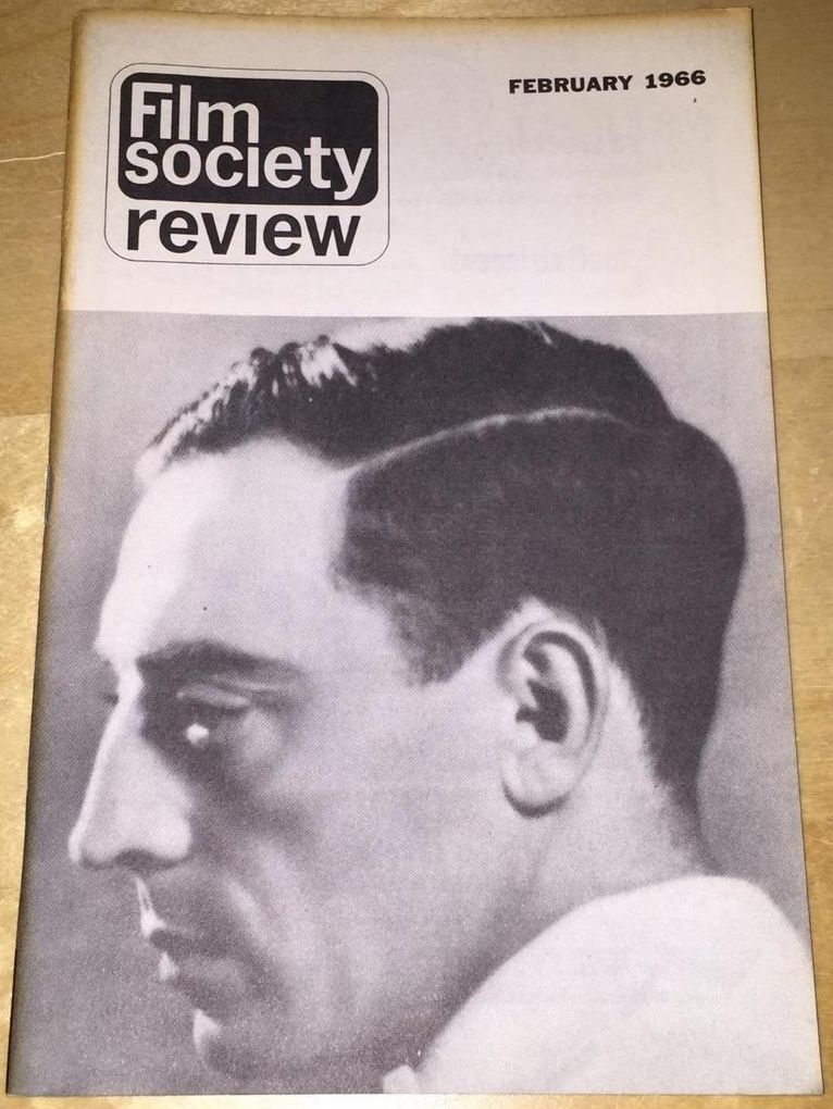 FILM SOCIETY REVIEW magazine side cover  Vol 1 # 6 February 1966