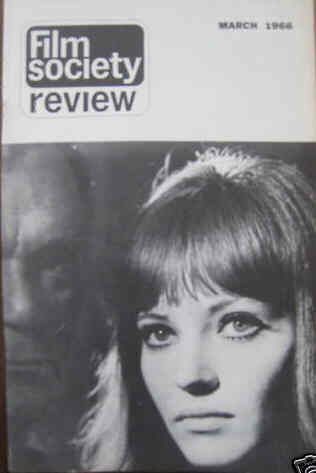 FILM SOCIETY REVIEW magazine side cover  Vol 1 # 7 March 1966