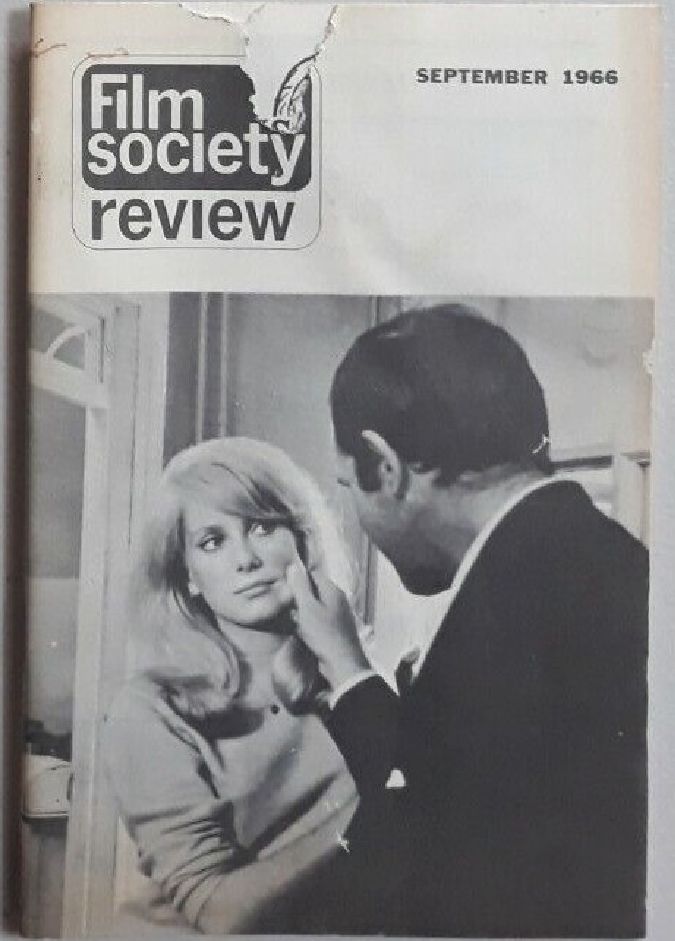 FILM SOCIETY REVIEW magazine side cover  Vol 2 # 1 September 1966