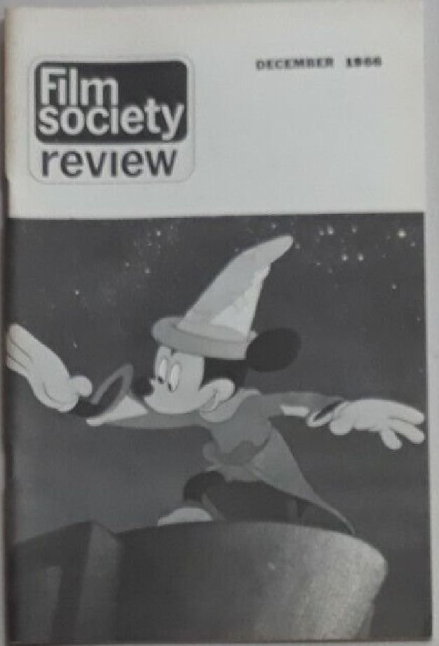 FILM SOCIETY REVIEW magazine side cover  Vol 2 # 4 December 1966