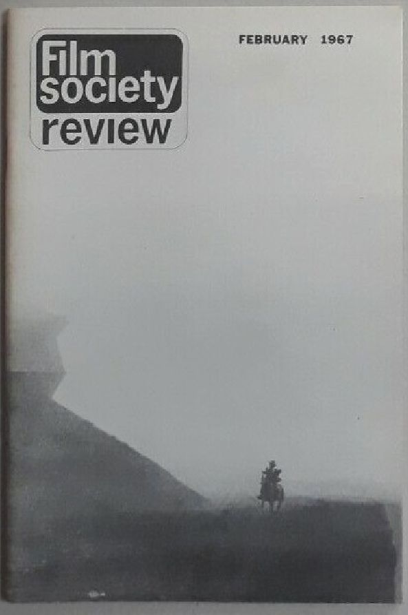 FILM SOCIETY REVIEW magazine side cover  Vol 2 # 6 February 1967
