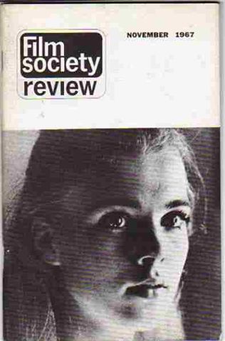 FILM SOCIETY REVIEW magazine side cover  Vol 3 # 3 November 1967