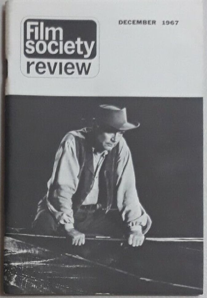 FILM SOCIETY REVIEW magazine side cover  Vol 3 # 4 December 1967