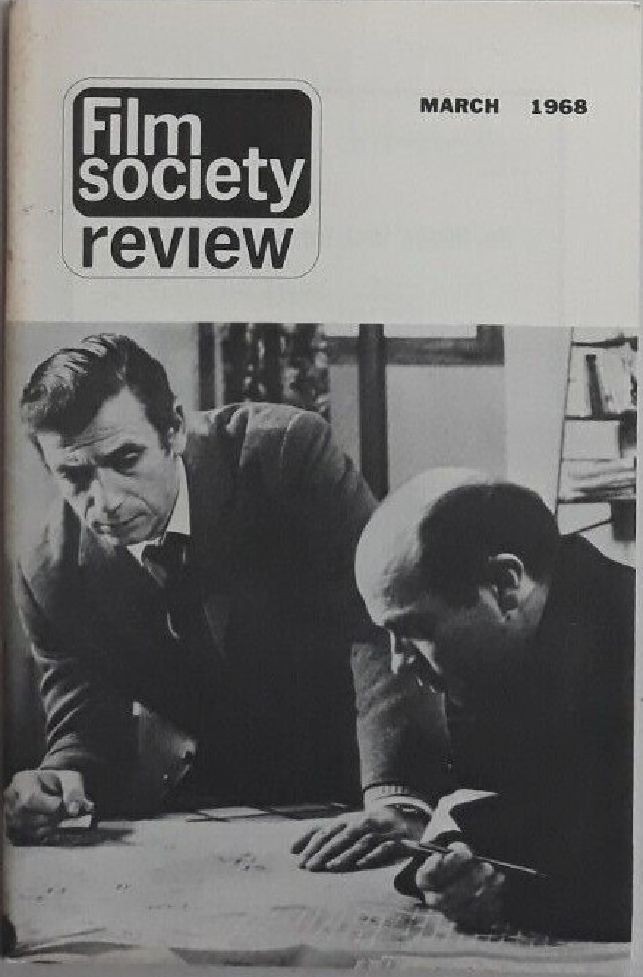 FILM SOCIETY REVIEW magazine side cover  Vol 3 # 7 March 1968