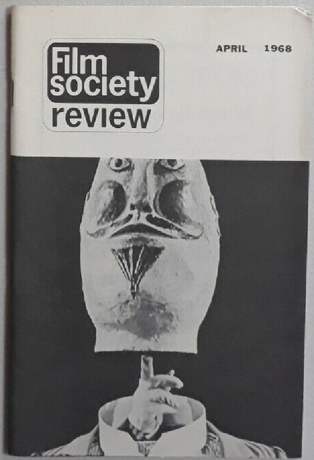 FILM SOCIETY REVIEW magazine side cover  Vol 3 # 8 April 1968