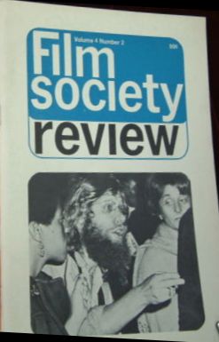 FILM SOCIETY REVIEW magazine side cover  Vol 4 # 2 October 1968