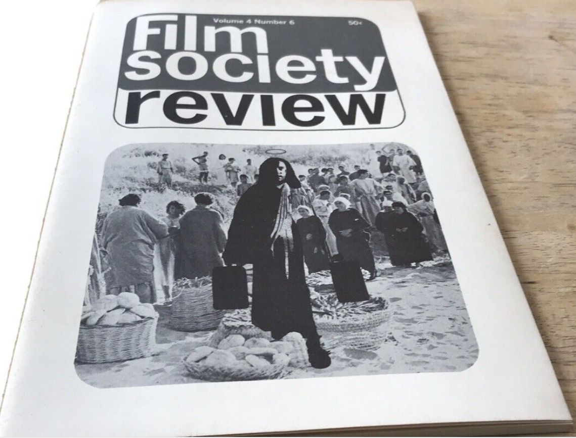 FILM SOCIETY REVIEW magazine side cover  Vol 4 # 6 February 1969