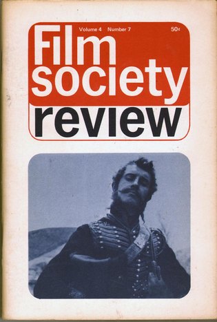FILM SOCIETY REVIEW magazine side cover  Vol 4 # 7 March 1969