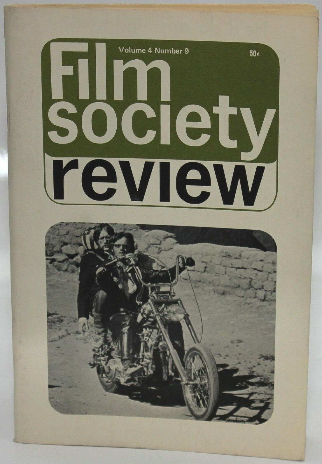 FILM SOCIETY REVIEW magazine side cover  Vol 4 # 9 May 1969
