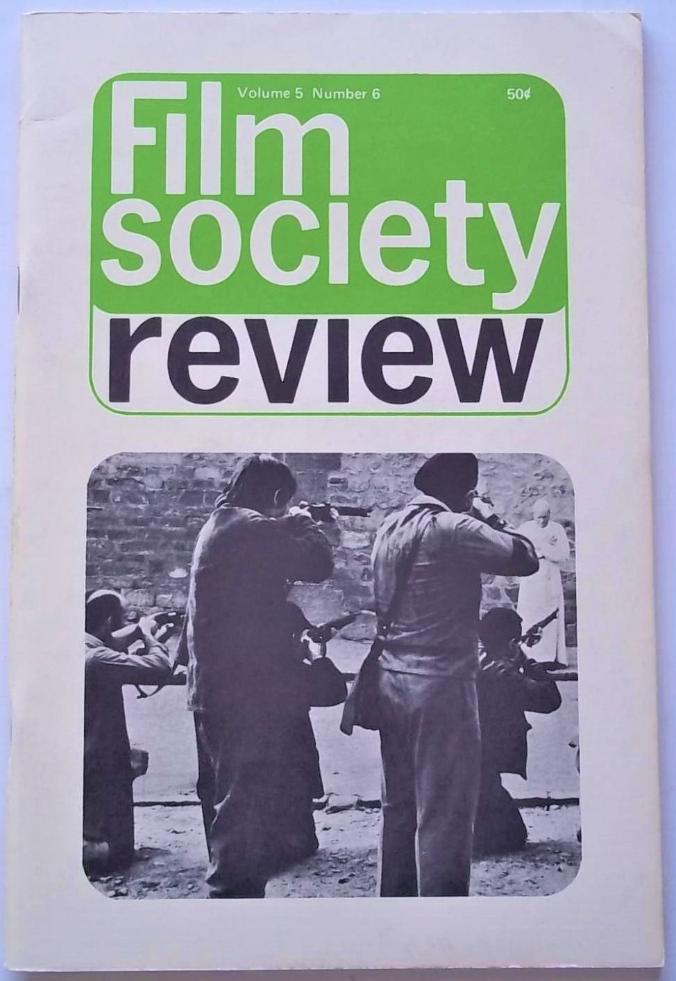 FILM SOCIETY REVIEW magazine side cover  Vol 5 # 6 February 1970
