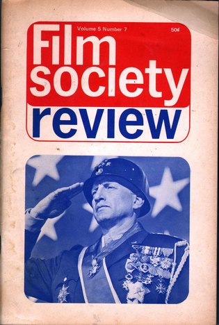 FILM SOCIETY REVIEW magazine side cover  Vol 5 # 7 March 1970