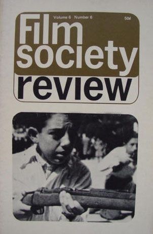 FILM SOCIETY REVIEW magazine side cover  Vol 6 # 6 February 1971