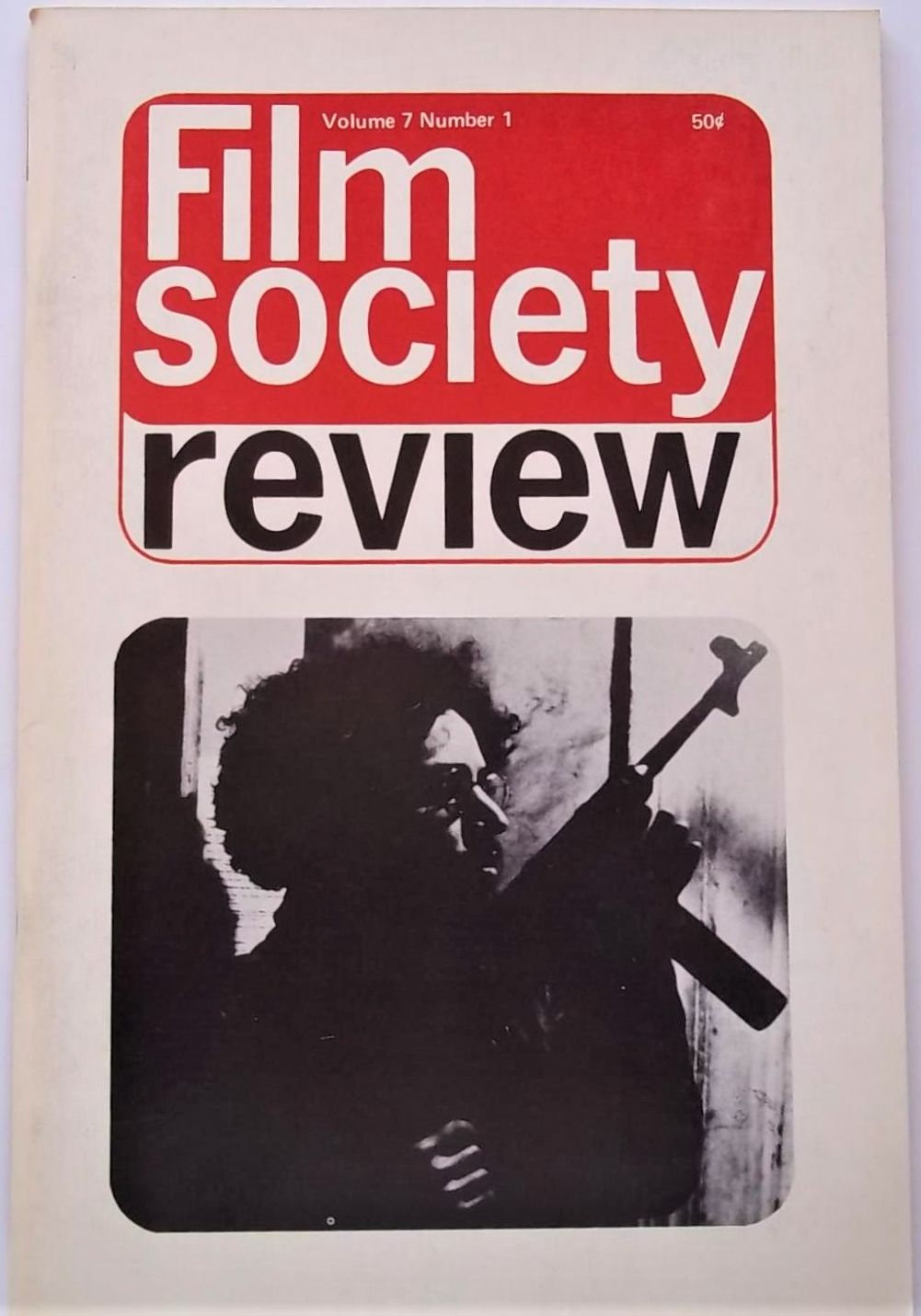 FILM SOCIETY REVIEW magazine side cover  Vol 7 # 1 September 1971