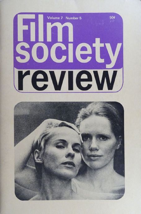 FILM SOCIETY REVIEW magazine side cover  Vol 7 # 5 January 1972