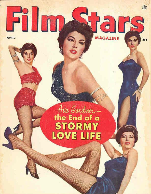 FILM STARS magazine side cover April 1954