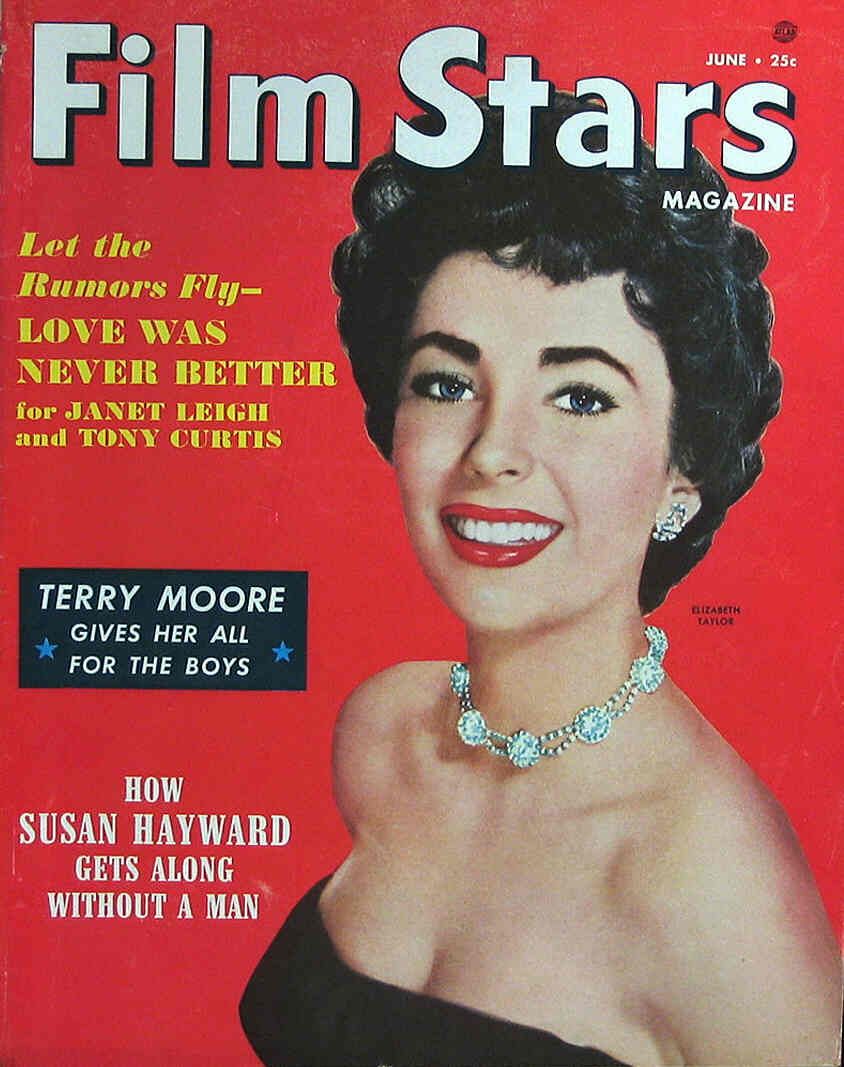 FILM STARS magazine side cover June 1954