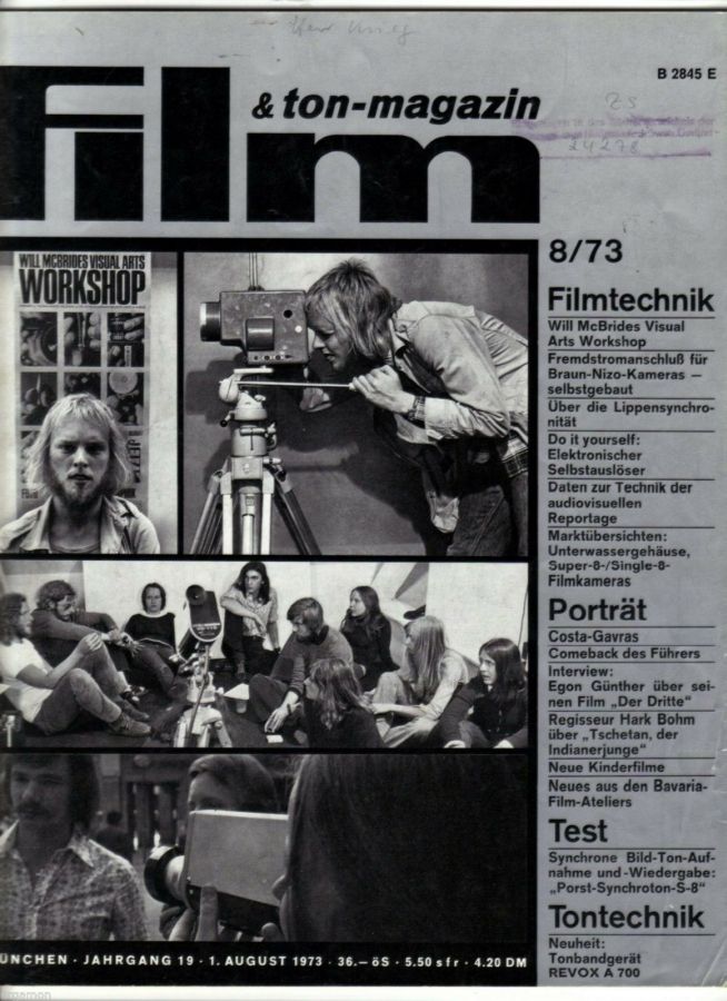 FILM UND TON-MAGAZIN magazine side cover August 1973