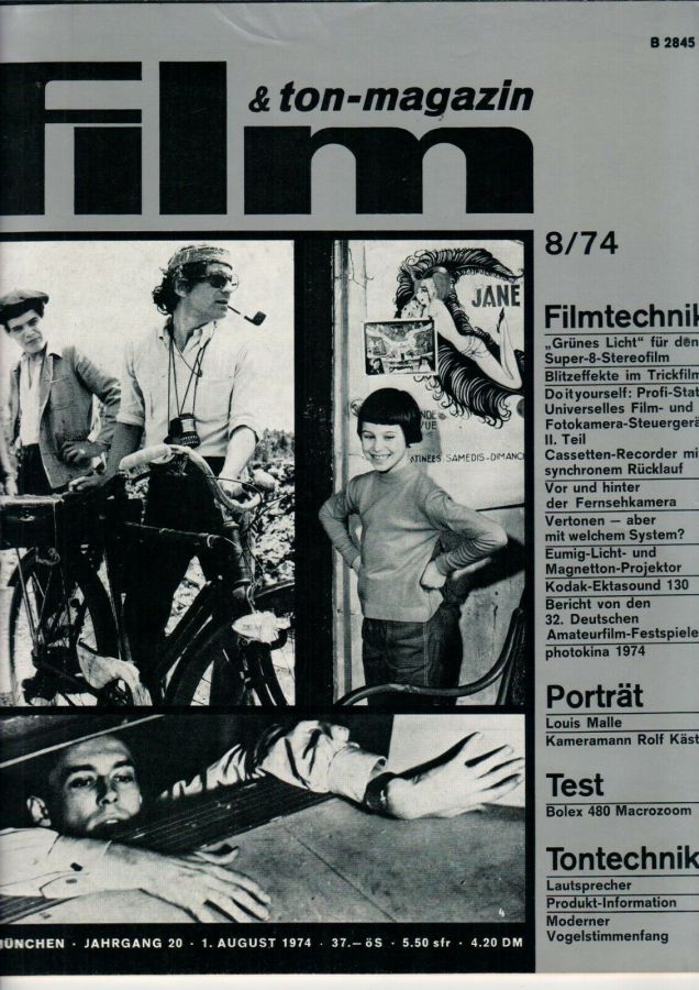 FILM UND TON-MAGAZIN magazine side cover August 1974