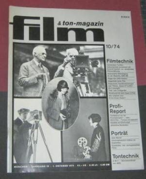 FILM UND TON-MAGAZIN magazine side cover October 1974