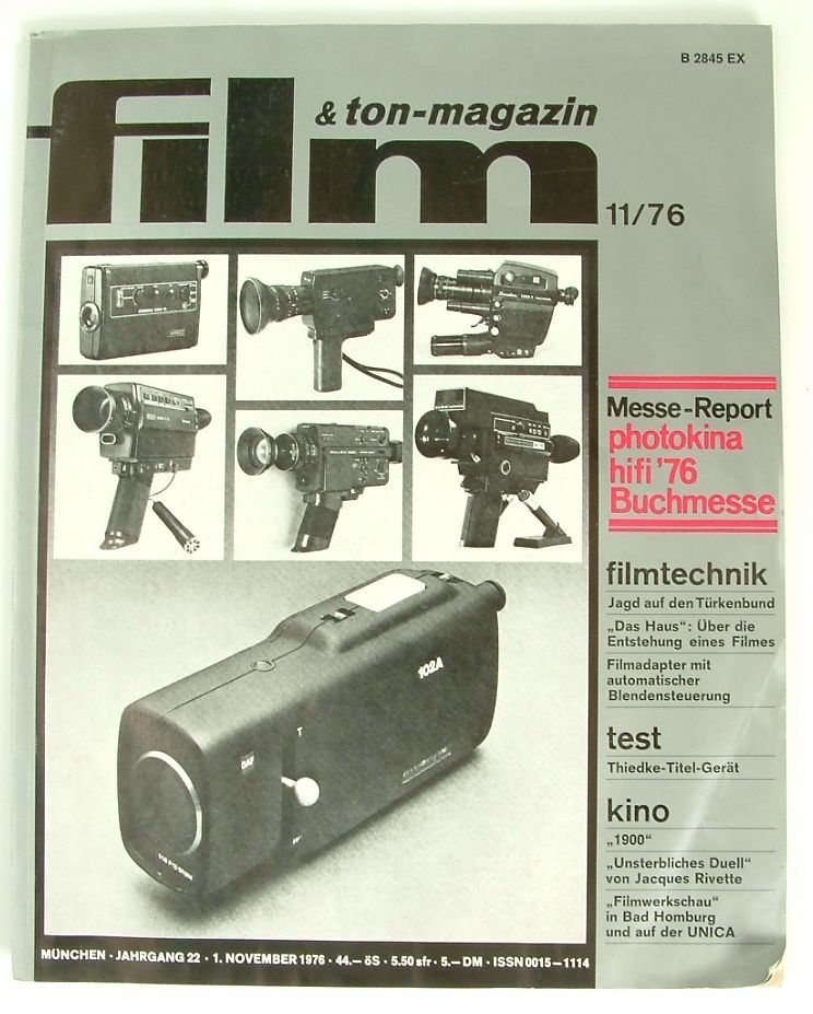 FILM UND TON-MAGAZIN magazine side cover November 1976
