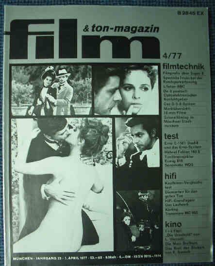 FILM UND TON-MAGAZIN magazine side cover April 1977