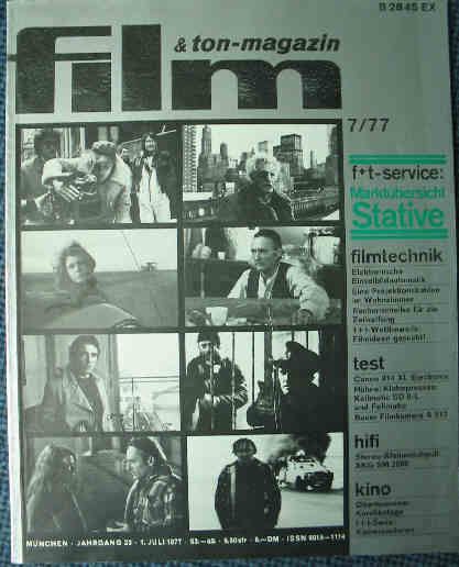 FILM UND TON-MAGAZIN magazine side cover July 1977