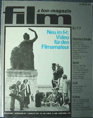 FILM UND TON-MAGAZIN magazine side cover August 1977