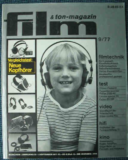 FILM UND TON-MAGAZIN magazine side cover September 1977