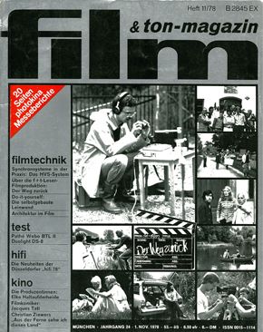 FILM UND TON-MAGAZIN magazine side cover November 1978
