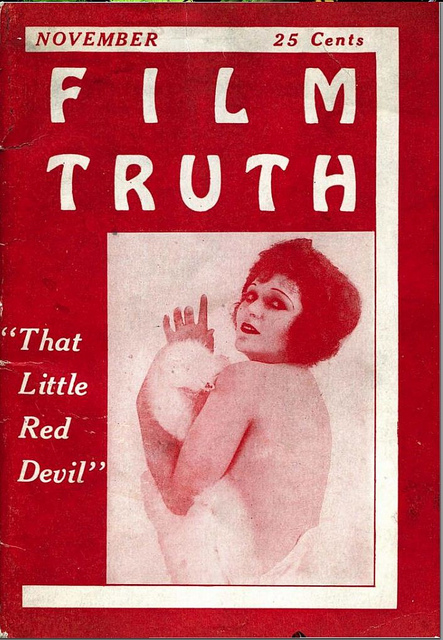 FILM TRUTH magazine side cover Issue 8 November 1920
