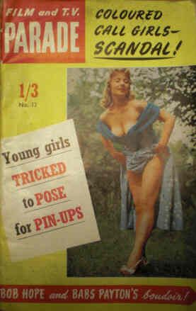 FILM AND TV PARADE (UK) magazine side cover Issue 12  1956