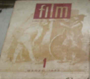 FILM (Ur) magazine side cover Issue 1 March 1952
