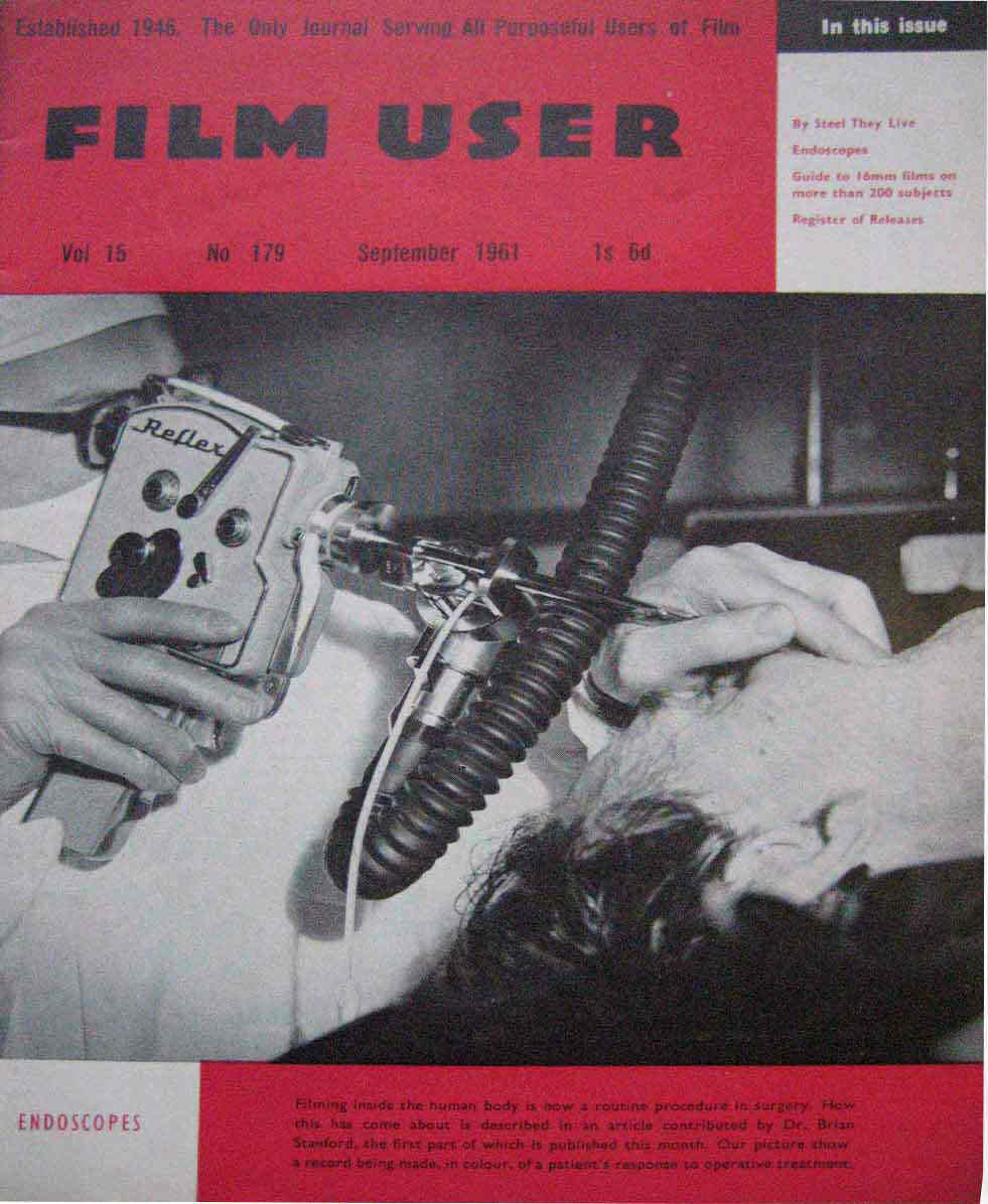 FILM USER magazine side cover Issue 179 September 1961