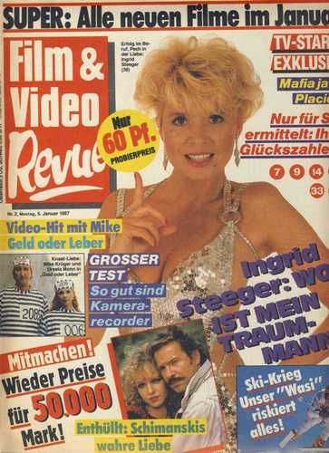 FILM UND VIDEO REVUE magazine side cover January 1987