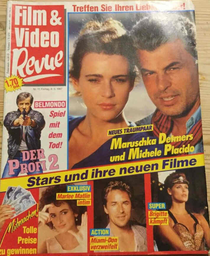 FILM UND VIDEO REVUE magazine side cover 8 May 1987