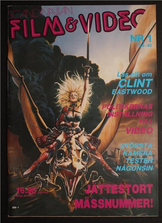 SCANDINAVIAN FILM AND VIDEO magazine side cover Issue 1  1982