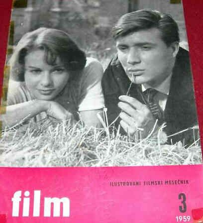 FILM (Yu) magazine side cover Issue 3  1959