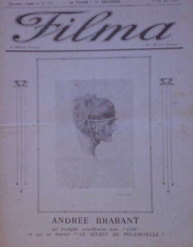 FILMA magazine side cover Issue 131 June 1923