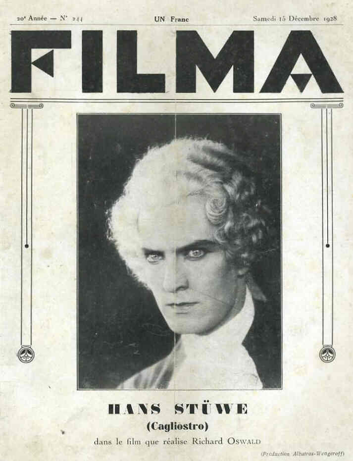FILMA magazine side cover Issue 244 15 December 1928
