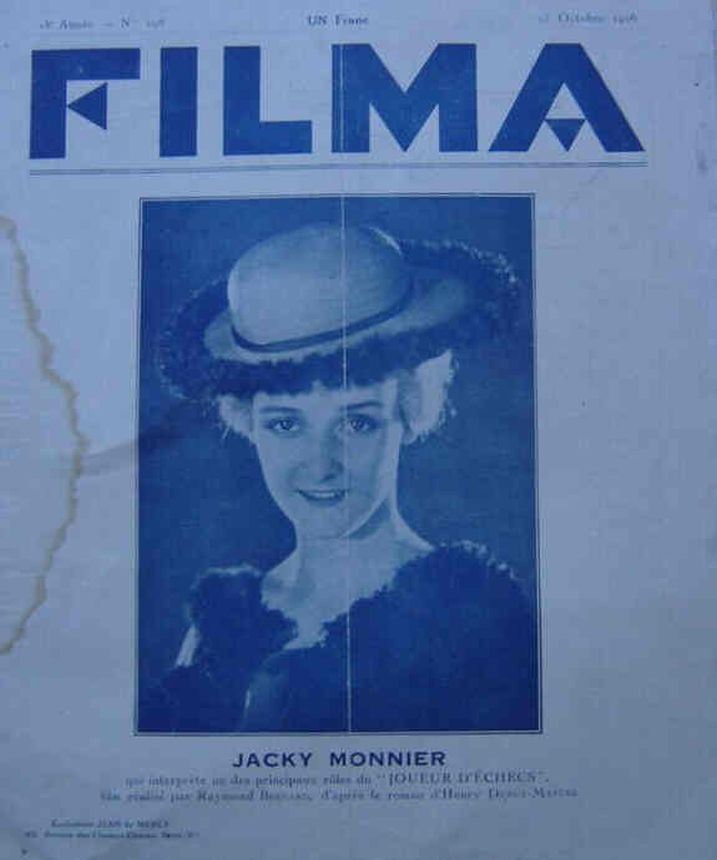 FILMA magazine side cover Issue 198 15 October 1926