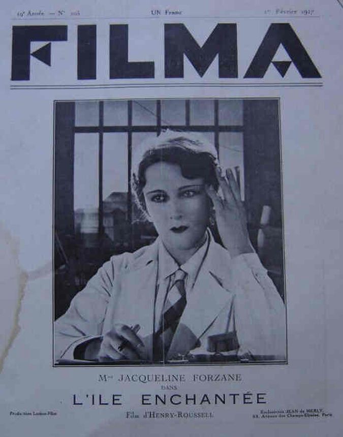 FILMA magazine side cover Issue 205 1 February 1927
