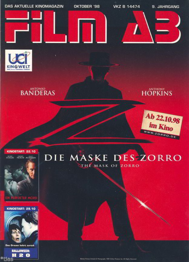 FILM AB magazine side cover October 1998